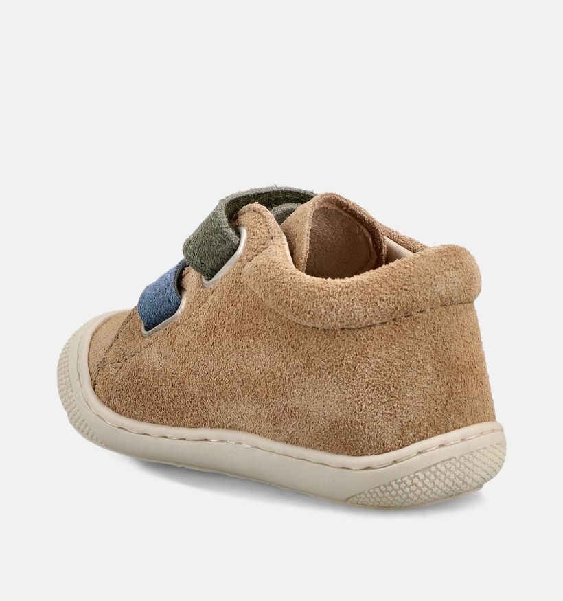 Naturino Corkel Suede VL Bruine Babyschoenen voor meisjes, jongens (371629) - geschikt voor steunzolen