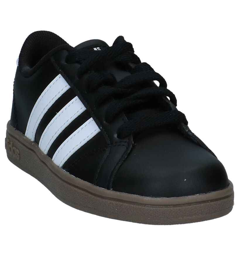 adidas Baseline K Sneakers en Noir en cuir (237174)