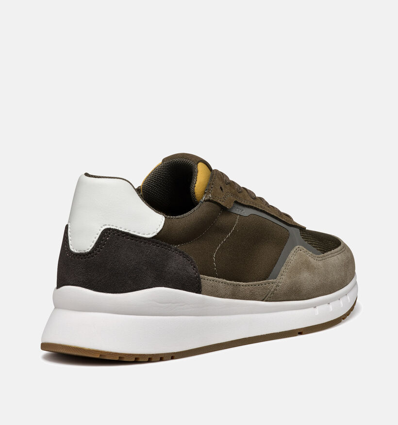 Geox Branthon Kaki Veterschoenen voor heren (353859) - geschikt voor steunzolen