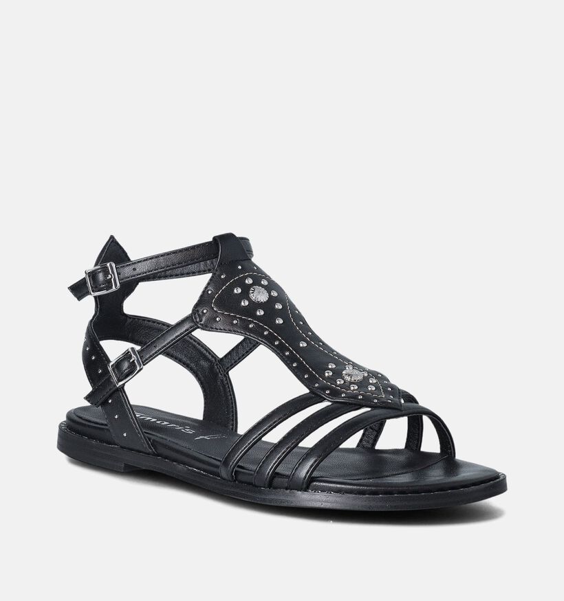 Tamaris Sandales romaines en Noir pour femmes (356934)