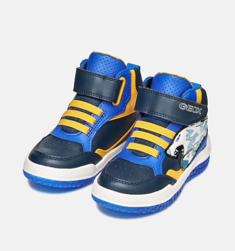 Geox Buzzerlight Blauwe Hoge Schoenen Geox Buzzerlight Blauwe Hoge Schoenen voor jongens (361952) - geschikt voor steunzolen