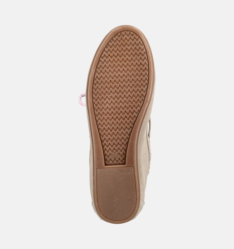 Shoecolate Chaussures plates en Beige pour femmes (384056)