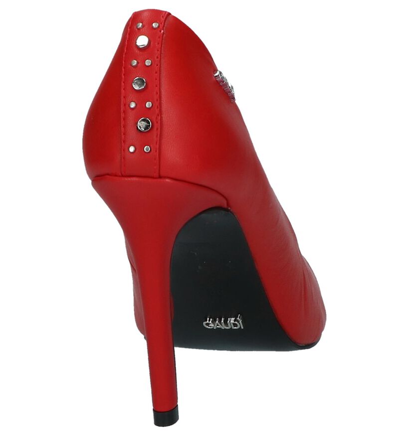 Rode Pumps met Studs Gaudi Divina in kunstleer (236200)