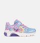 Geox Fadinlight Lichtblauwe Frozen Sneakers voor meisjes (370164) - geschikt voor steunzolen