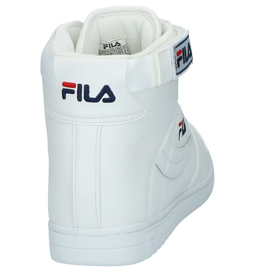 Fila FX100 Mid Witte Hoge Sneakers in imitatieleer (223520)