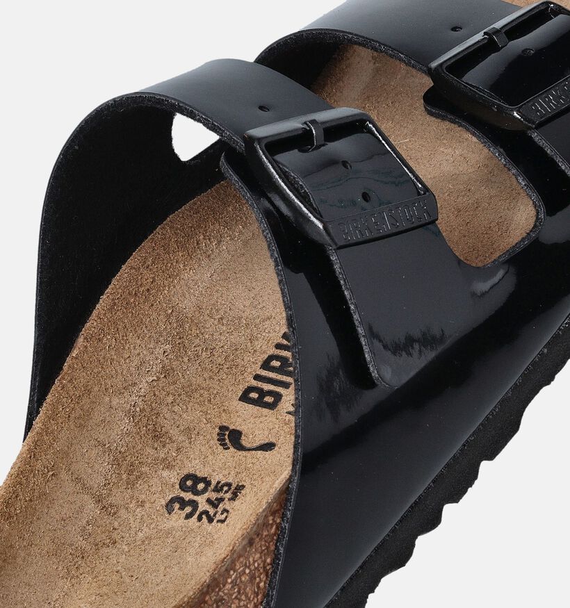 Birkenstock Arizona Patent Zwarte Slippers voor dames (350885)