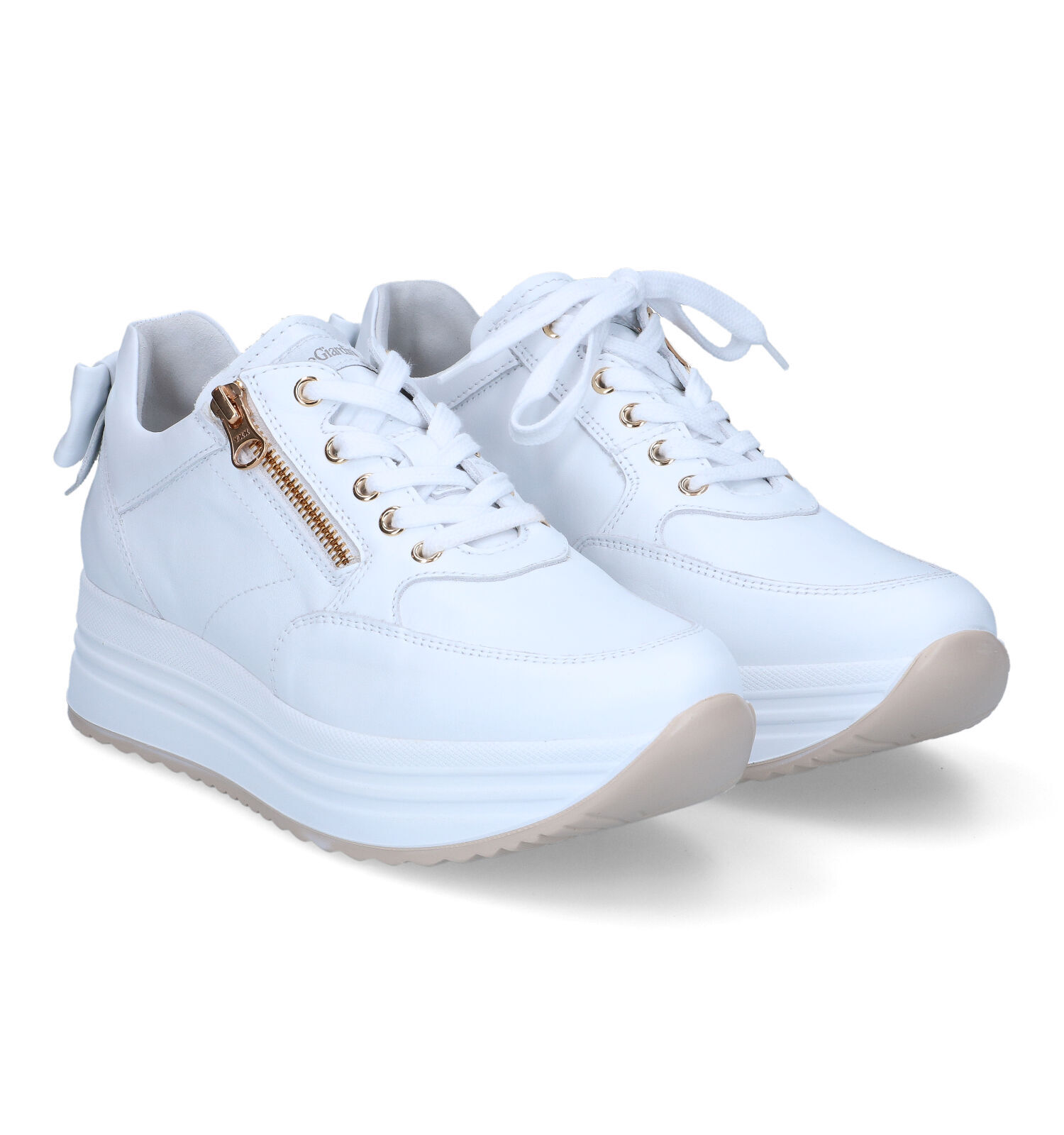 NeroGiardini Witte Platform Sneakers Dames Sneakers Online op