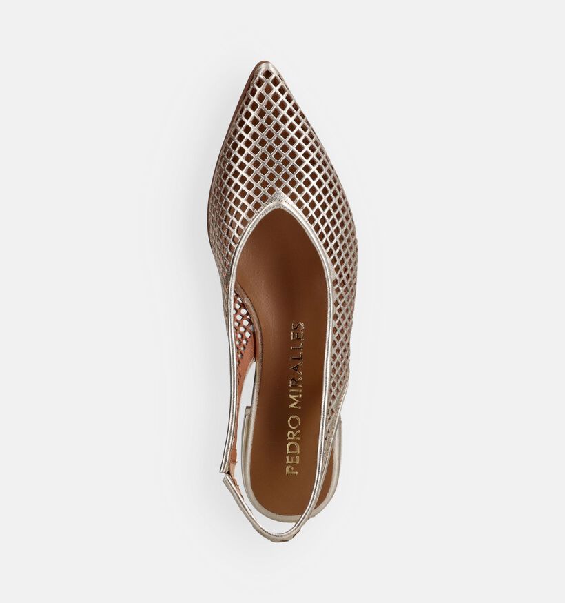 Pedro Miralles Ballerines Slingback en Or pour femmes (373637)