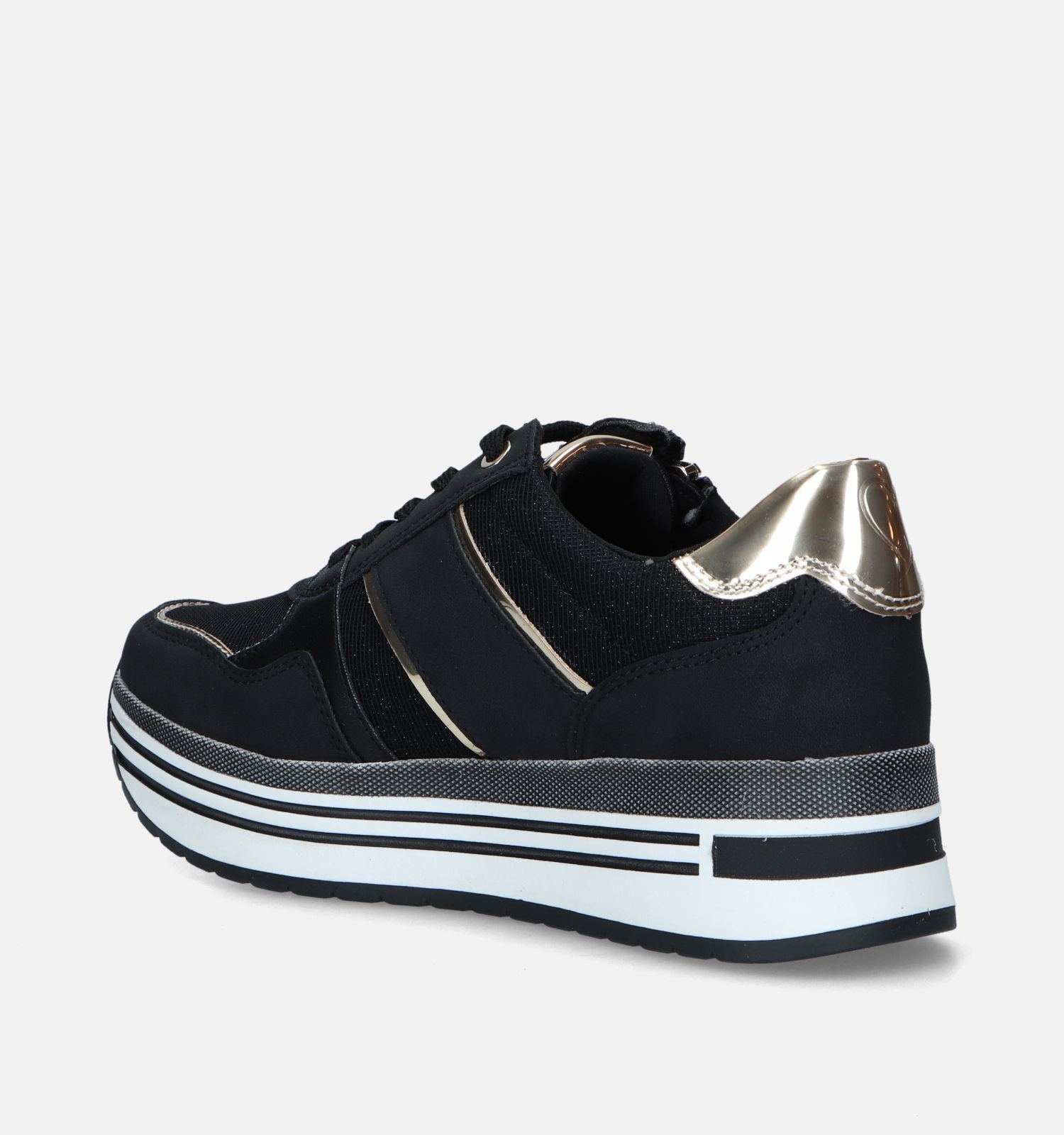 Marco Tozzi Baskets plateforme en Noir Femmes Baskets en ligne sur TORFS.BE
