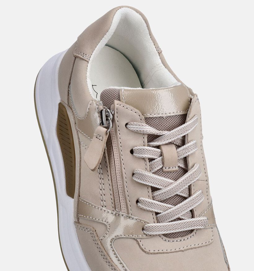 Gabor Rollingsoft Beige Sneakers voor dames (369506) - geschikt voor steunzolen