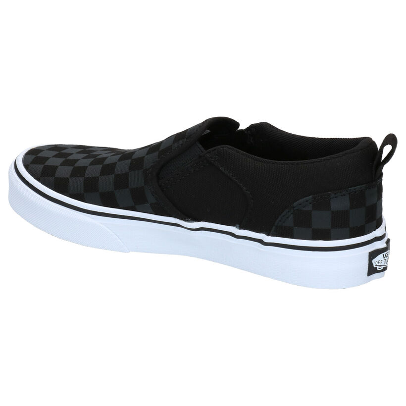 Vans Asher Zwarte Slip-on Sneakers in stof (303045)