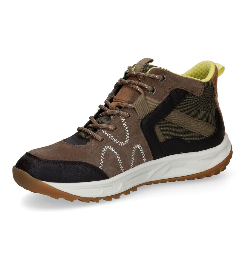 Geox Delray Chaussures de randonnée en Taupe en textile (294809)