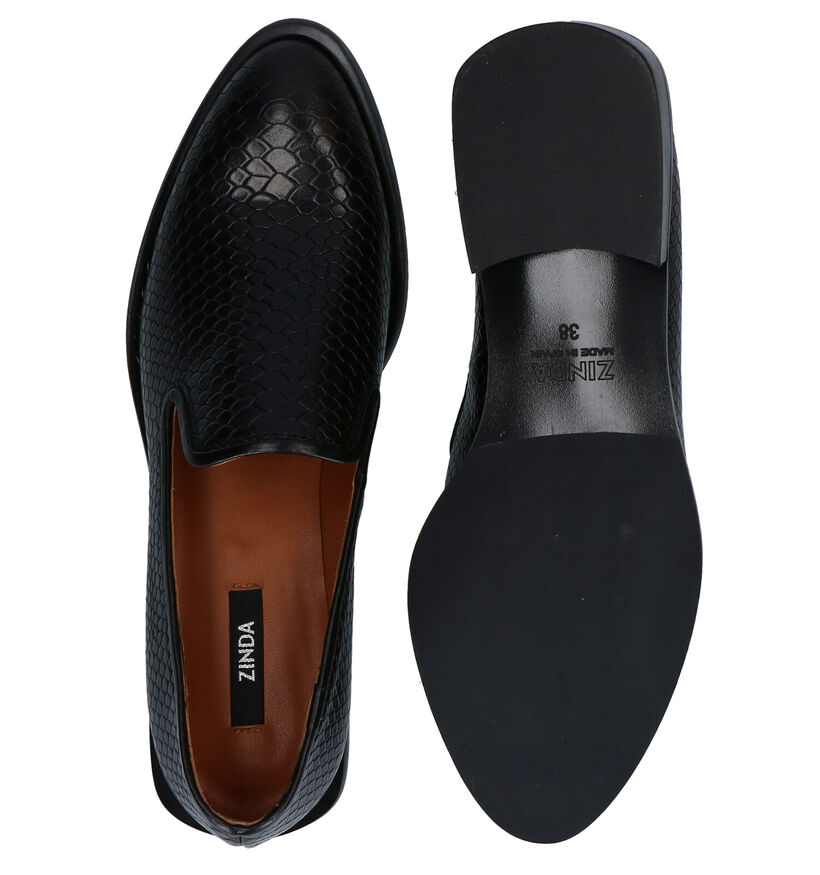 Zinda Loafers en Noir en cuir (283725)