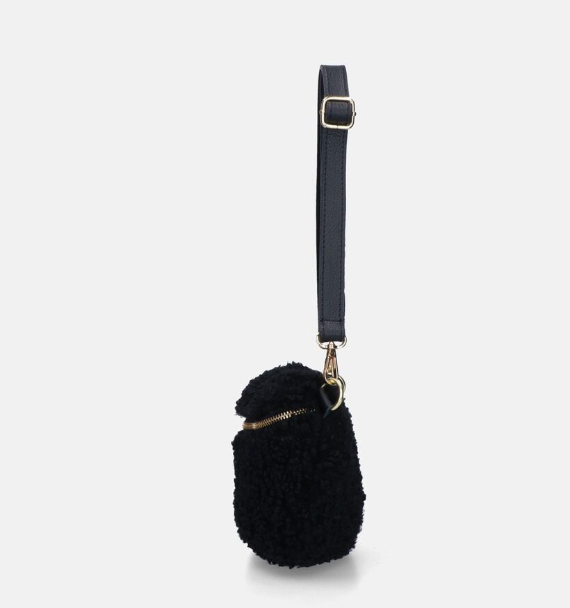 Via Limone Sac porté croisé en Teddy en Noir pour femmes (336329)