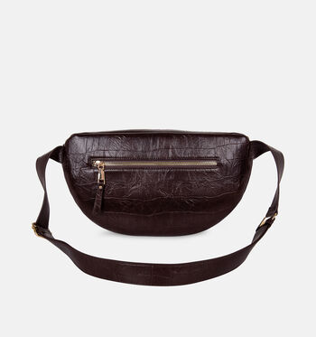 Laurent David Sacs banane Cognac/Marron/Bordeaux