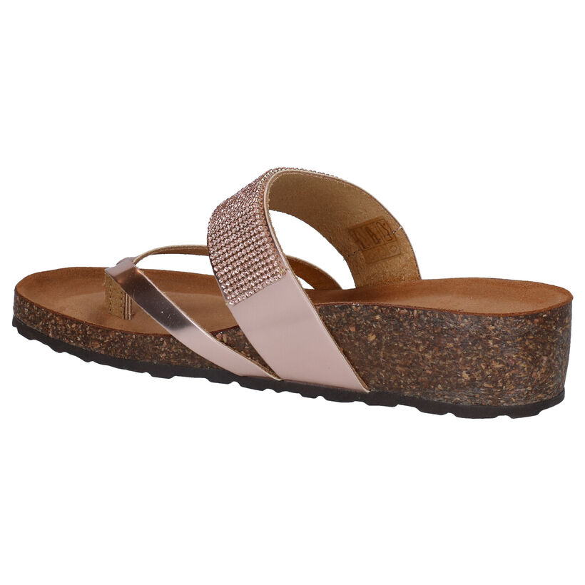 Scapa Rose gold Teenslippers in kunstleer (288773)