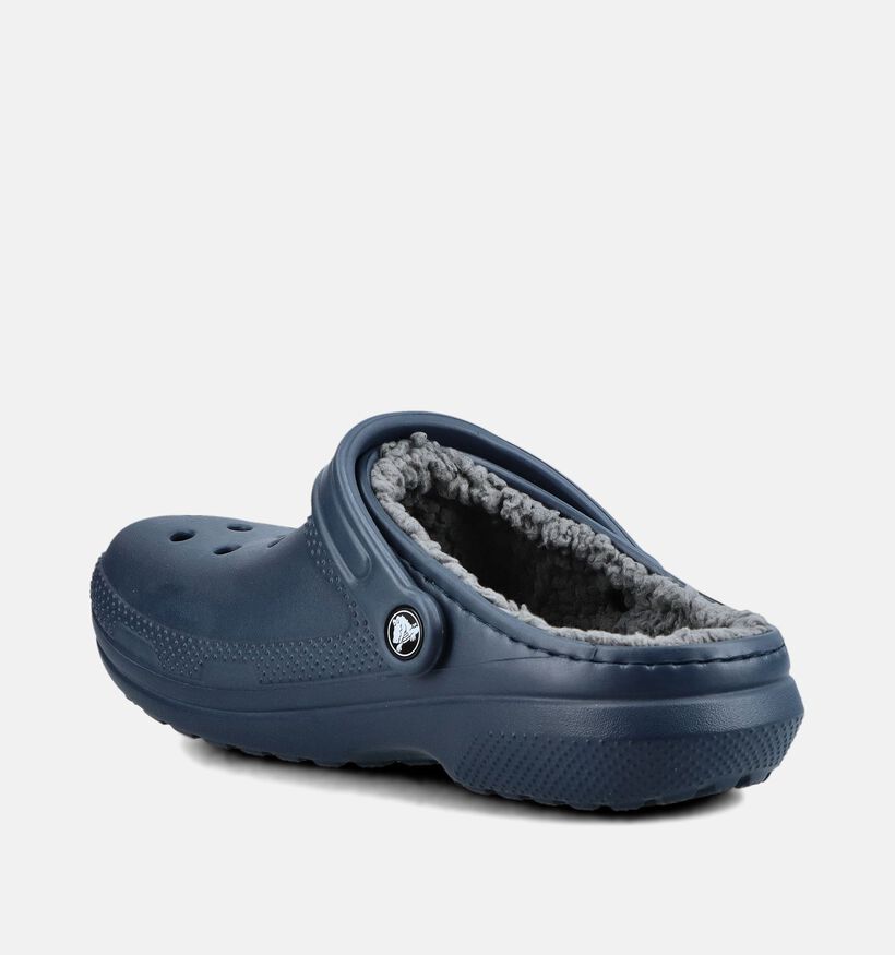 Crocs Classic Lined Donkerblauwe Slippers voor dames (381335)