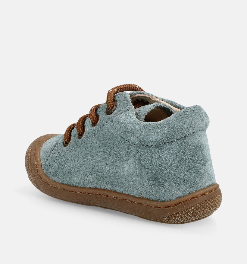 Naturino Cocoon Suede Boots &agrave; lacets pour b&eacute;b&eacute; en Bleu pour gar&ccedil;ons (380134) - pour semelles orthop&eacute;diques