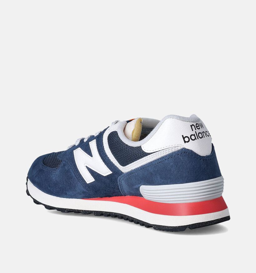 New Balance U 574 Baskets en Bleu pour garçons, hommes (350071) - pour semelles orthopédiques