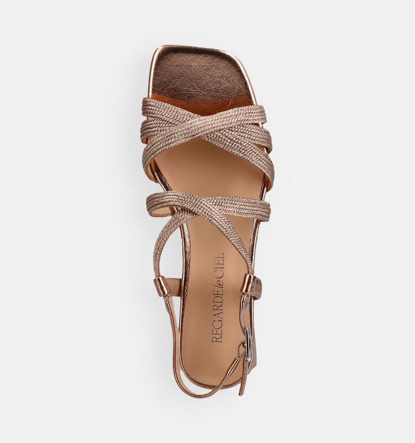Regarde le Ciel Amalia Gouden Sandalen met hak voor dames (372985)