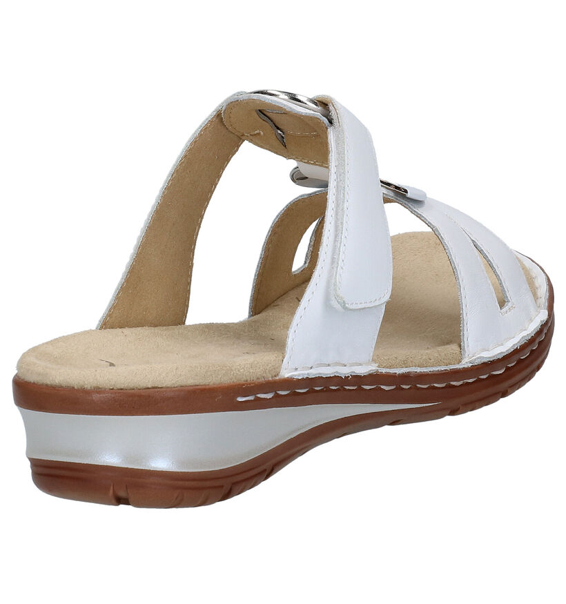 Ara Hawaii Witte Slippers in leer (284440)