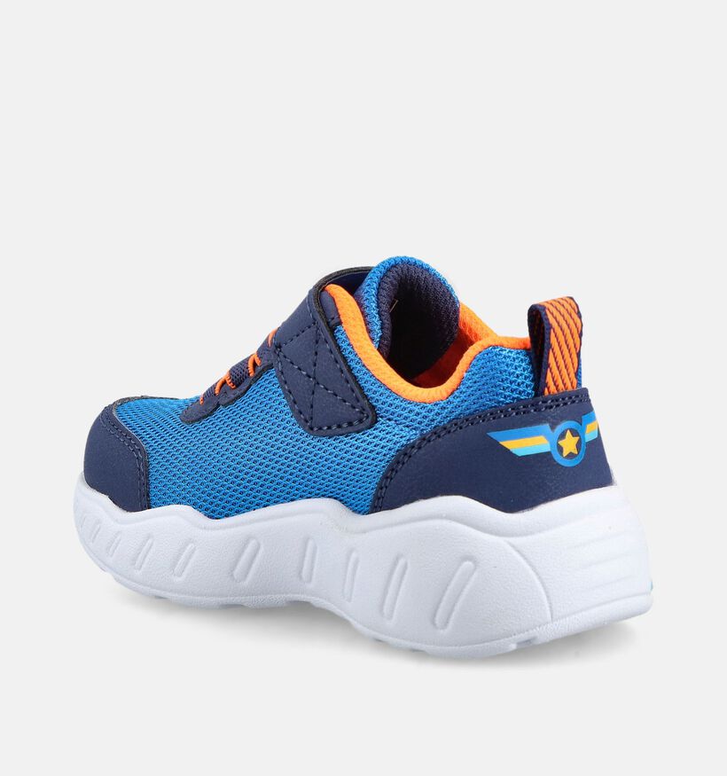 Skechers Play Scene Vroom Blauwe Sneakers voor jongens, meisjes (367539)