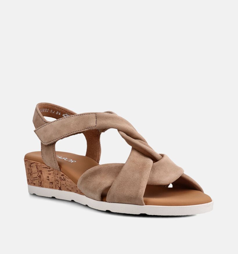Gabor Donkerbeige Sandalen voor dames (371281)