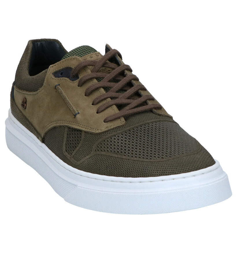 Bullboxer Chaussures à lacets en Vert kaki en cuir (276156)