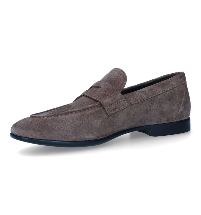Geox Sapienza Bruine Instapper in daim (326744)