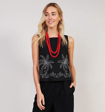 Débardeur noir JDY Débardeurs Noir/Marron