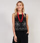 JDY Eliza Embroidery Débardeur en Noir pour femmes (365282)