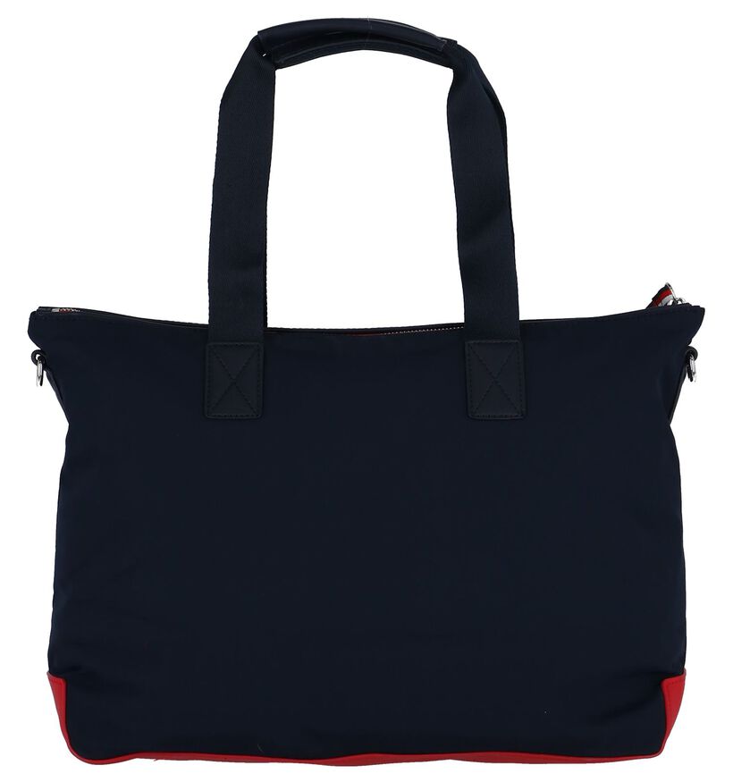 Donkerblauwe Shopper Tommy Hilfiger Varsity Nylon Tote in kunstleer (236884)