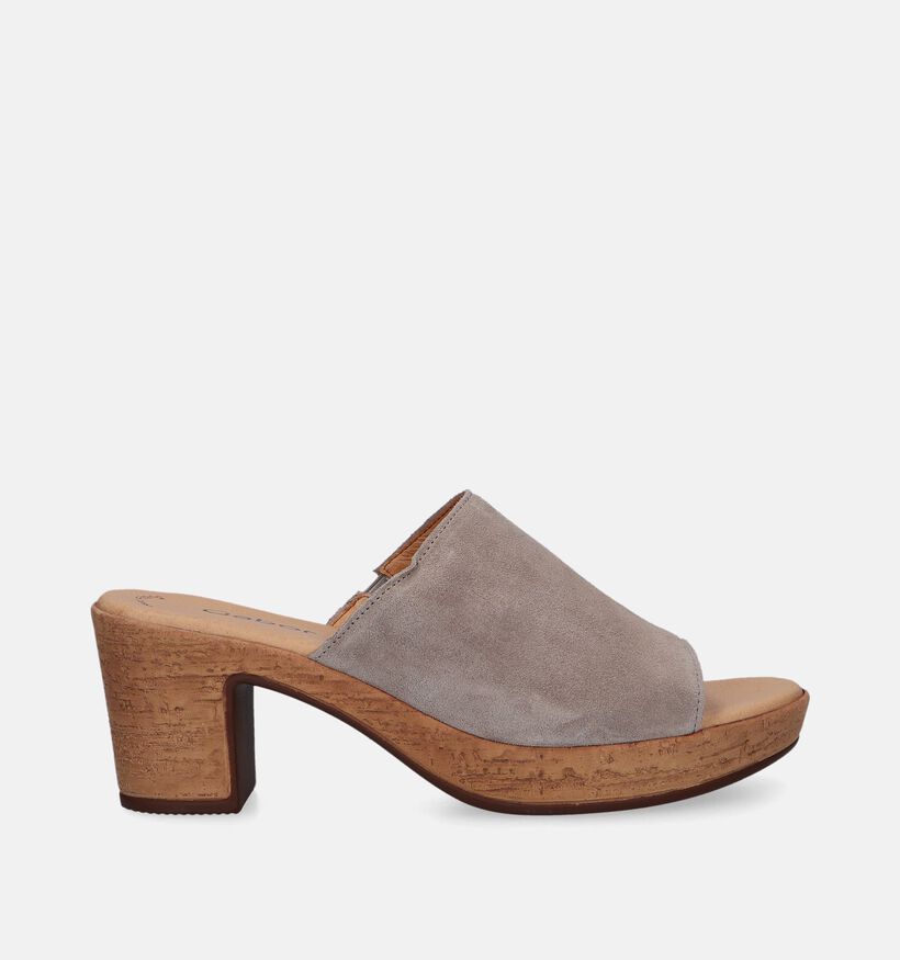 Gabor Best Fitting Nu-pieds avec talon carré en Beige pour femmes (339376)