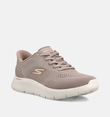 Skechers Hands Free Slip-ins Low Sneakers Taupe/Blauw