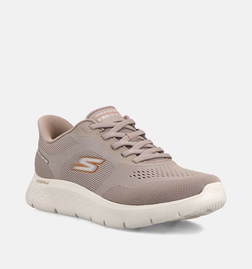 Skechers Slip-in Taupe Sneakers voor heren (371069) - geschikt voor steunzolen