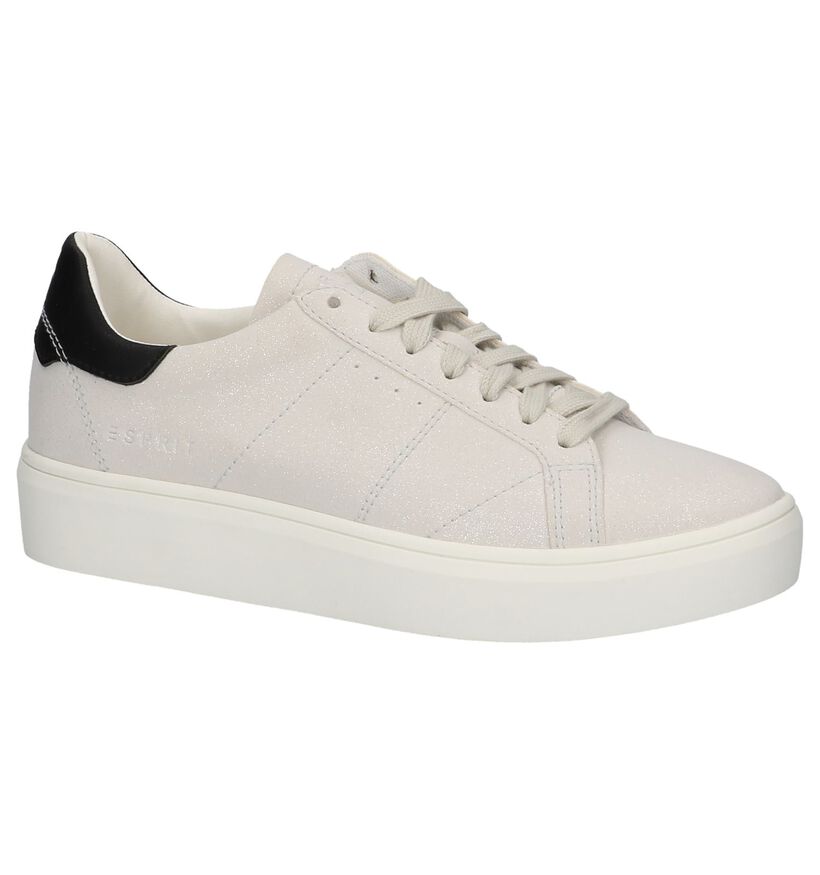 Ecru Esprit Elda Sneakers met Glitters in imitatieleer (214088)