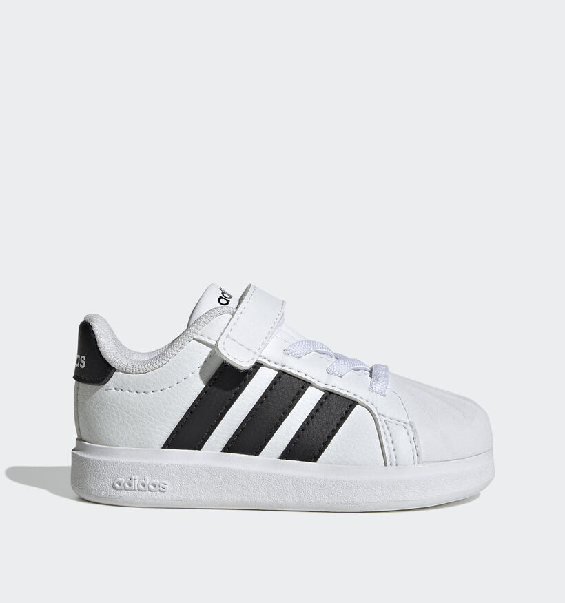 adidas Streettalk EL I Baskets basses en Blanc pour gar&ccedil;ons (372789)