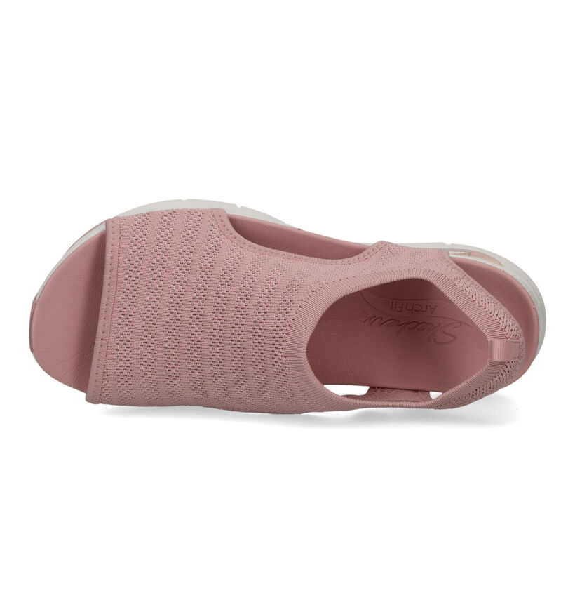 Skechers Arch Fit Sandales en Brun pour femmes (338827)