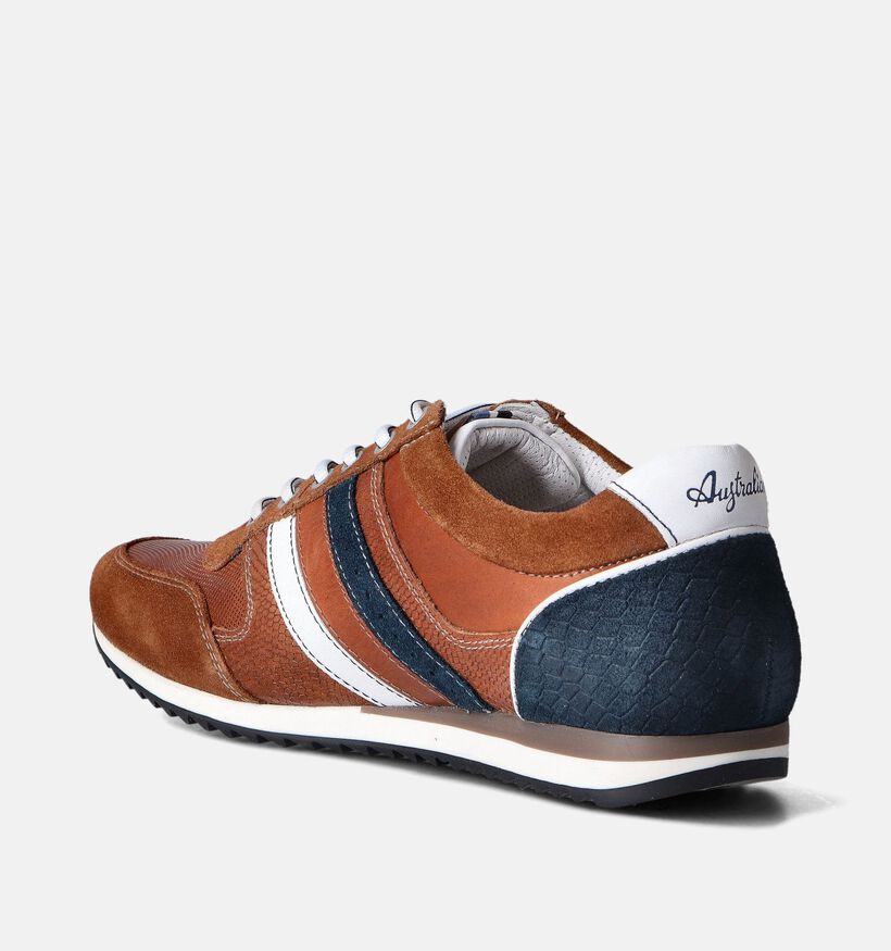 Australian Camaro Cognac Veterschoenen voor heren (353959) - geschikt voor steunzolen