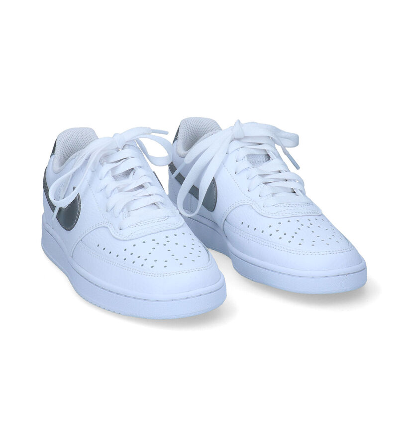 Nike Court Vision Baskets en Blanc pour femmes (316792) - pour semelles orthopédiques