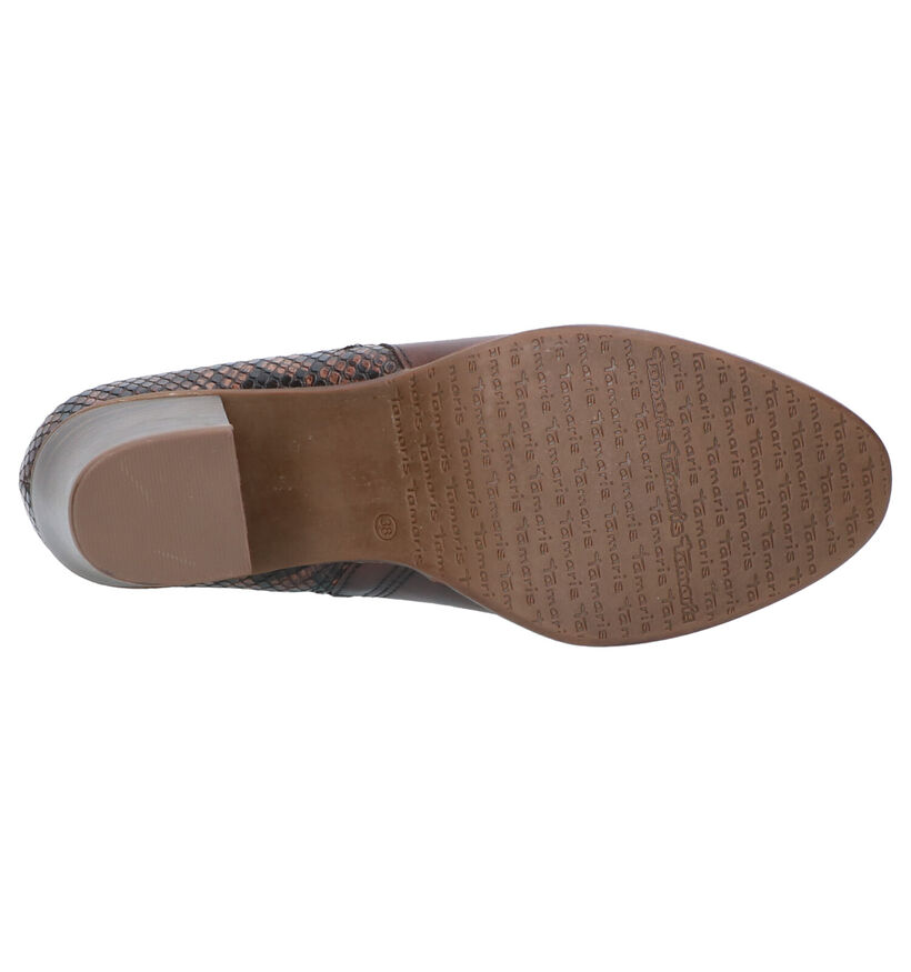 Tamaris TOUCH it Bottillons en Marron en cuir (257205)