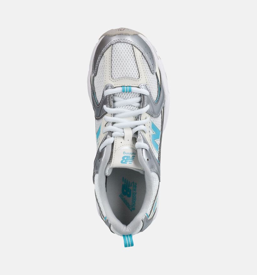 New Balance 530 Zilveren/Blauwe Sneakers voor meisjes (375215) - geschikt voor steunzolen