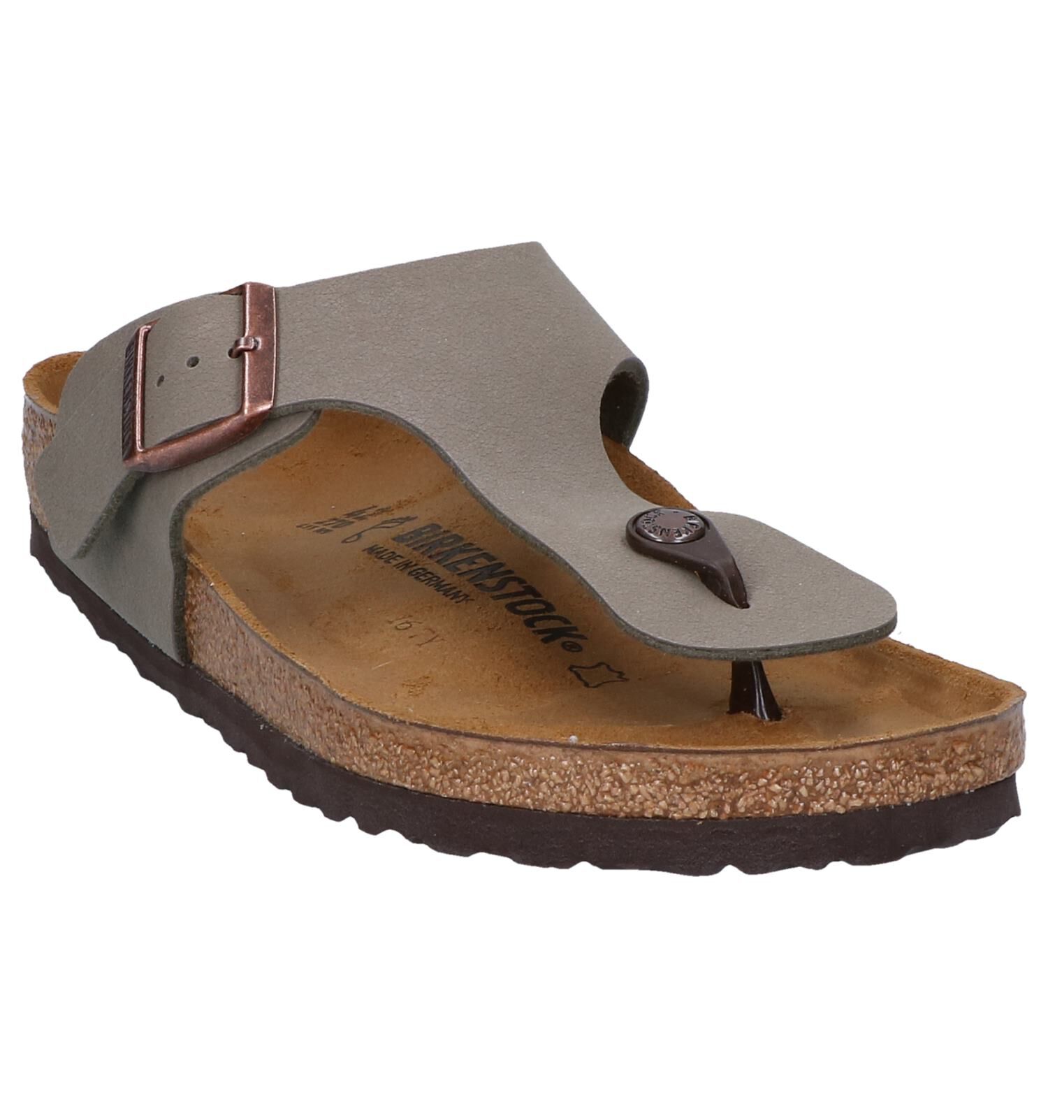 Grijze Slippers Birkenstock Ramses Heren Slippers Online op TORFS.BE