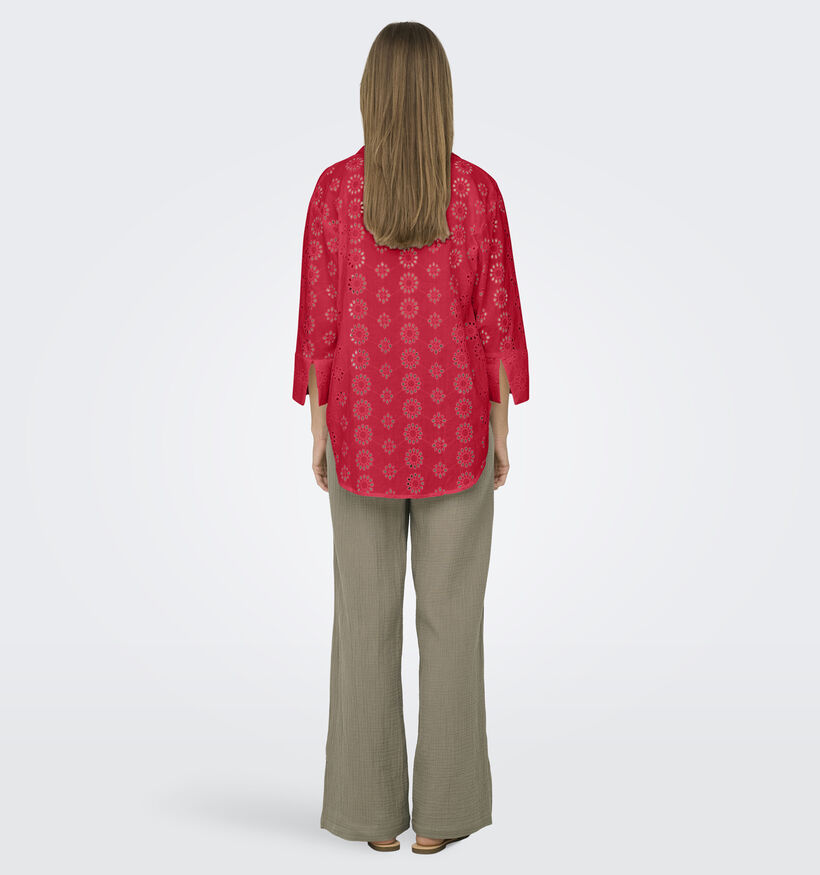 JDY Tallie Chemise en Rouge pour femmes (353273)