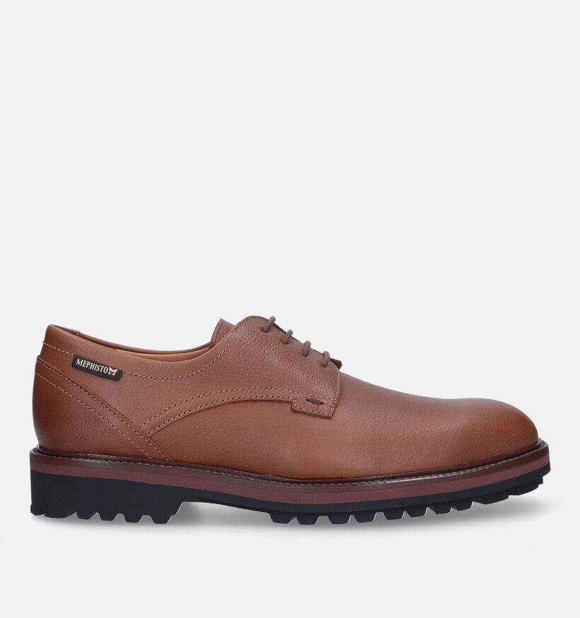 Mephisto Batiste Nevada Chaussures à lacets en Cognac pour hommes (330822) - pour semelles orthopédiques