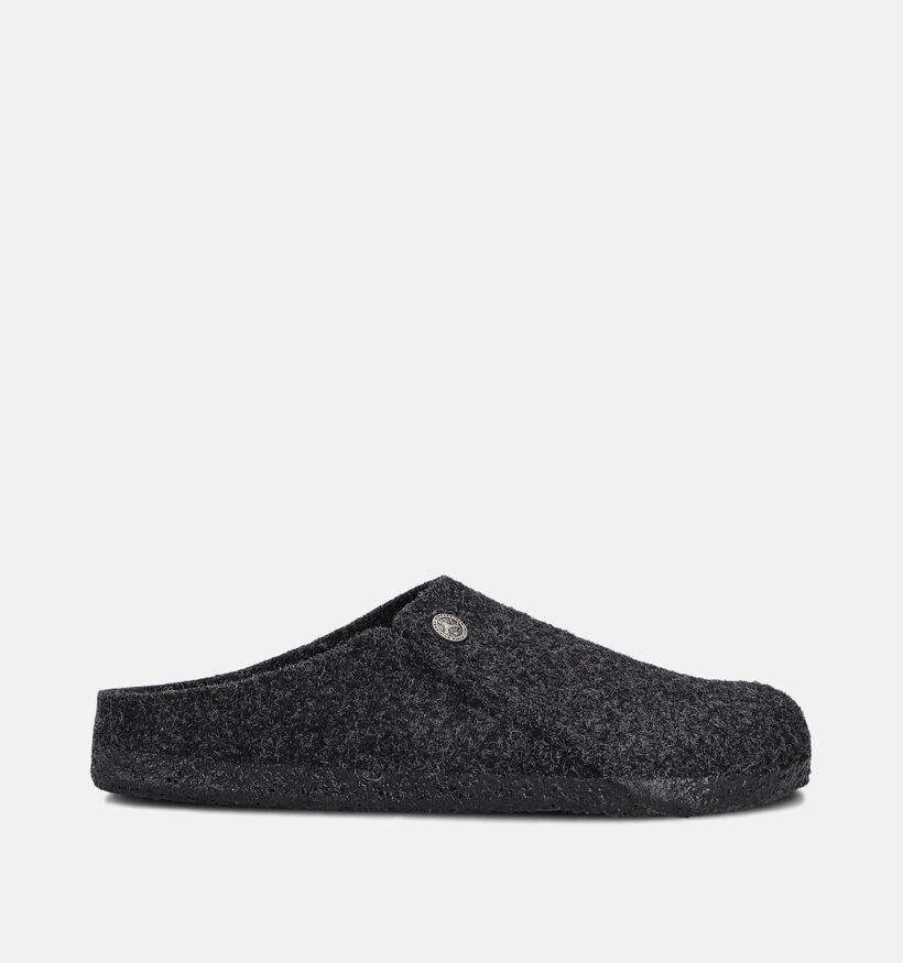 Birkenstock Zermatt Felt Donkergrijze Pantoffels voor dames (376070)