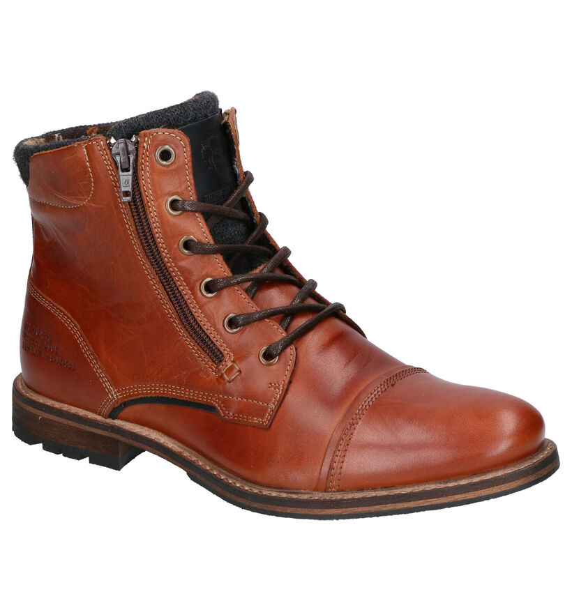 Bullboxer Cognac Boots in leer (252803)