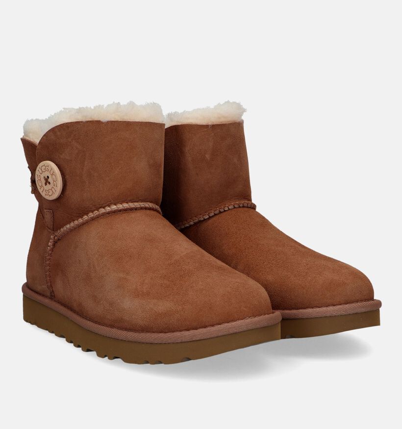 UGG Mini Bailey Bottes en Cognac pour femmes (329263)
