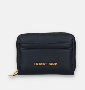 Laurent David Portemonnees Zwart/Cognac