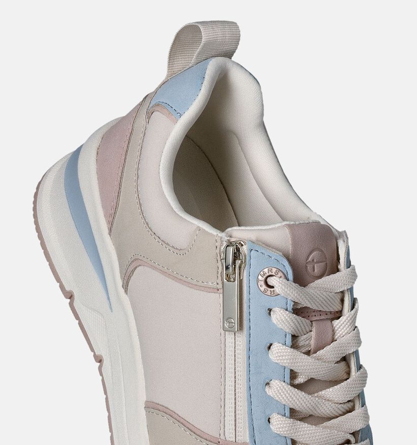 Tamaris Beige Sneakers voor dames (351608) - geschikt voor steunzolen